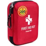 Protect Life First Aid Kit for Home/Business, HSA/FSA Eligible Emergency Kit | Medical First Aid Kit | Camping First Aid Kit Hiking | Small First Aid Kit for Car | Travel First Aid Kit Mini - 250pcs