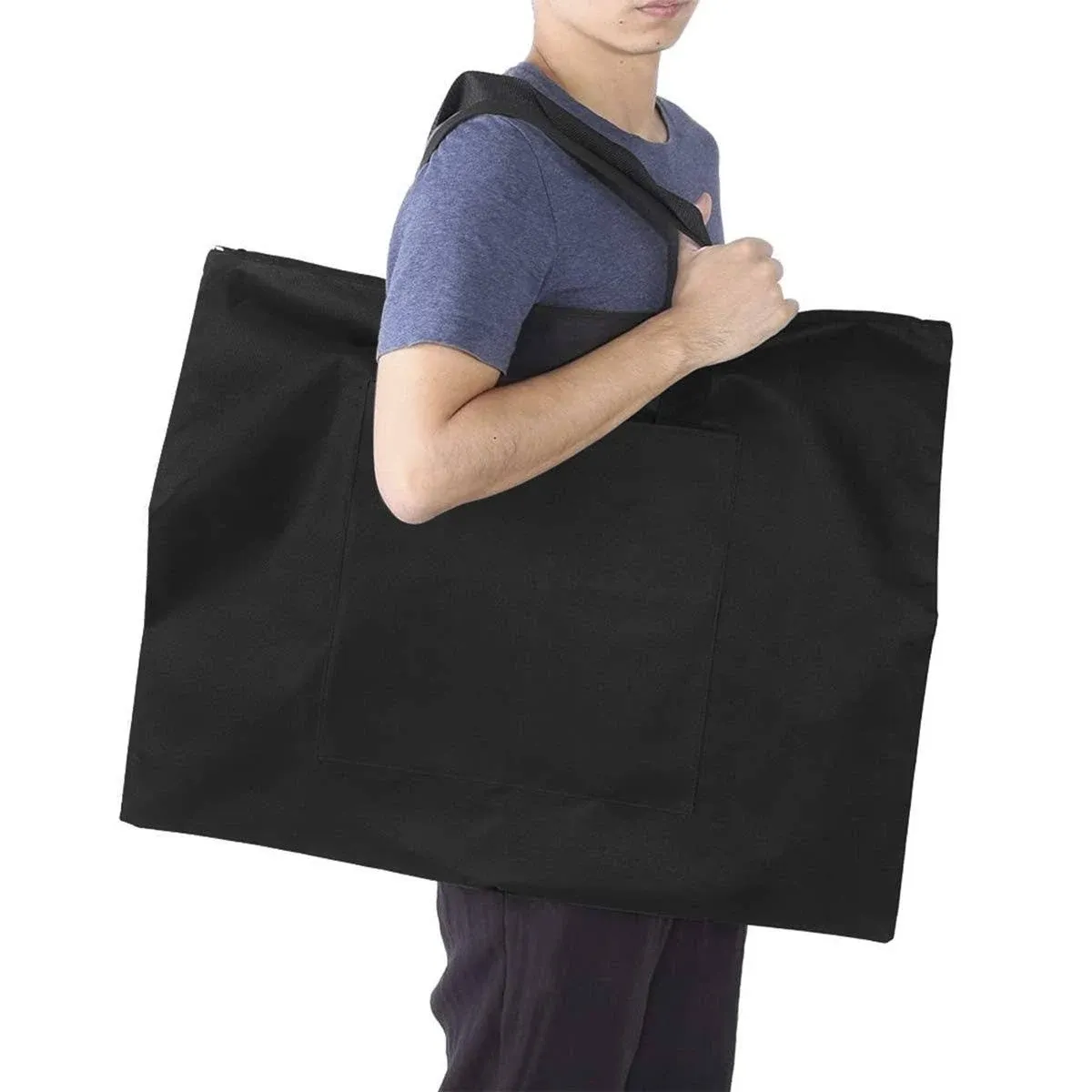 A2 Waterproof Canvas Drawing Painting Board Bag,Black Sketching Black 