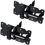 skysen Stainless Steel Vinyl Wood Fence Self Closing Gate Hinges Black(2063 Pair)