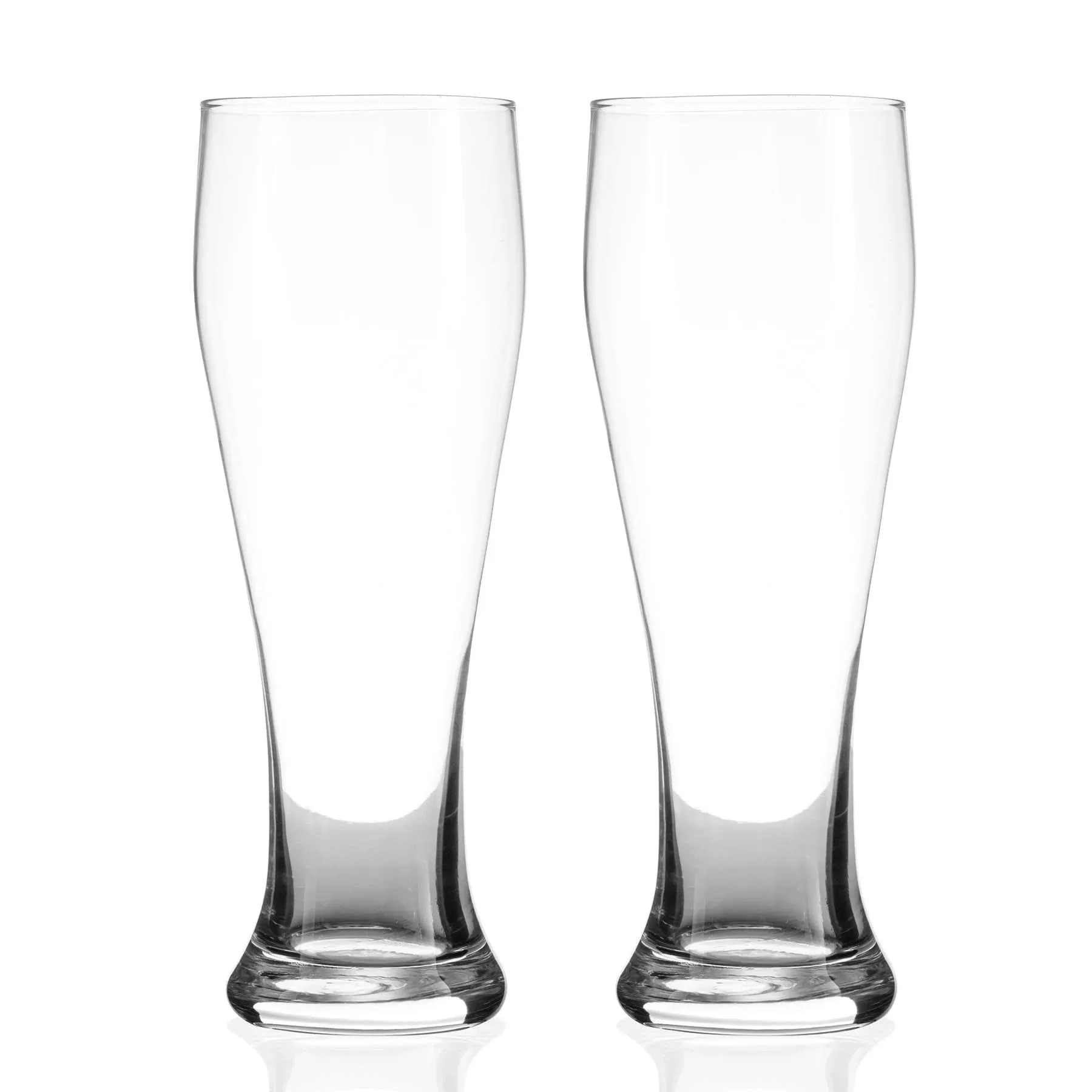 Burns Glass Bar Glasses, Classic Pilsner Tall Glasses with Heavy Base, 14.5 oz ...