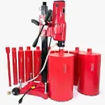 BLUEROCK Tools Model: 10Z1RB Concrete Core Drill w/Rolling Base- 1"-10" Bit Set Package Deal!