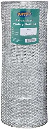 MTB 20ga Galvanized Hexagonal Poultry Netting Chicken Wire 36 Inches x 150 Feet