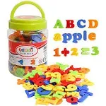 Usatdd Magnetic Letters Numbers Alphabet Fridge Refrigerator Magnets Colorful Cl