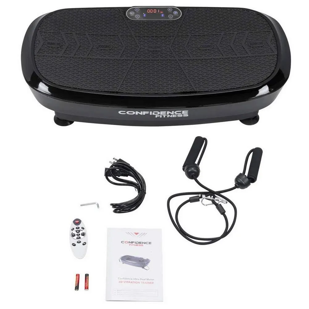 Confidence Fitness Vibration Plate Trainer 3D Dual Motor Exercise Machine