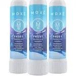 MOXE Frost - Energizing Aromatherapy Nasal Inhaler - Alleviate Headaches, Boost Focus & Energy - Cooling Sinus Blaster - Includes Peppermint, Eucalyptus, & Wintergreen Essential Oils - USA (3-Pack)…