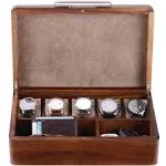 Wooden Watch Box for Men - Personalized Storage Box with 10 Slots for Watc