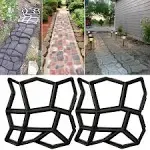 * 2pcs * x * x 1.6 inch *, Path * Moldings Paving Pavement Concrete Molds Stepping Stone Paver * Cement Mold for Patio, Lawn &amp; Garden