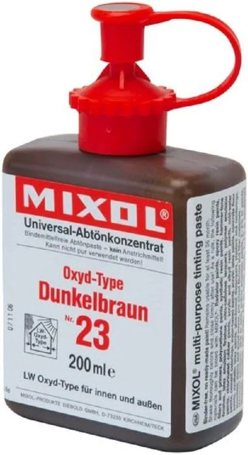 Mixol #23 DARK BROWN OXIDE Universal Tint 200ml Bottle