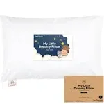 KeaBabies Toddler Pillow with Pillowcase, Jumbo 14X20 - Soft Organic Cotton Toddler Pillows for Sleeping - Machine Washable - Perfect for Travel, Toddler Bed Set (Soft White)