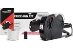 Veltec Price Gun Starter 1-Line, 8 Digits – Includes 2000 White Labels, 1 Inker and Starter Labels Preloaded, and Extra Ink Roller