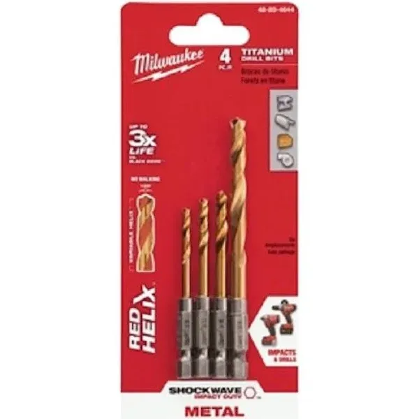 Milwaukee Shockwave Red Helix Drill Bit Set