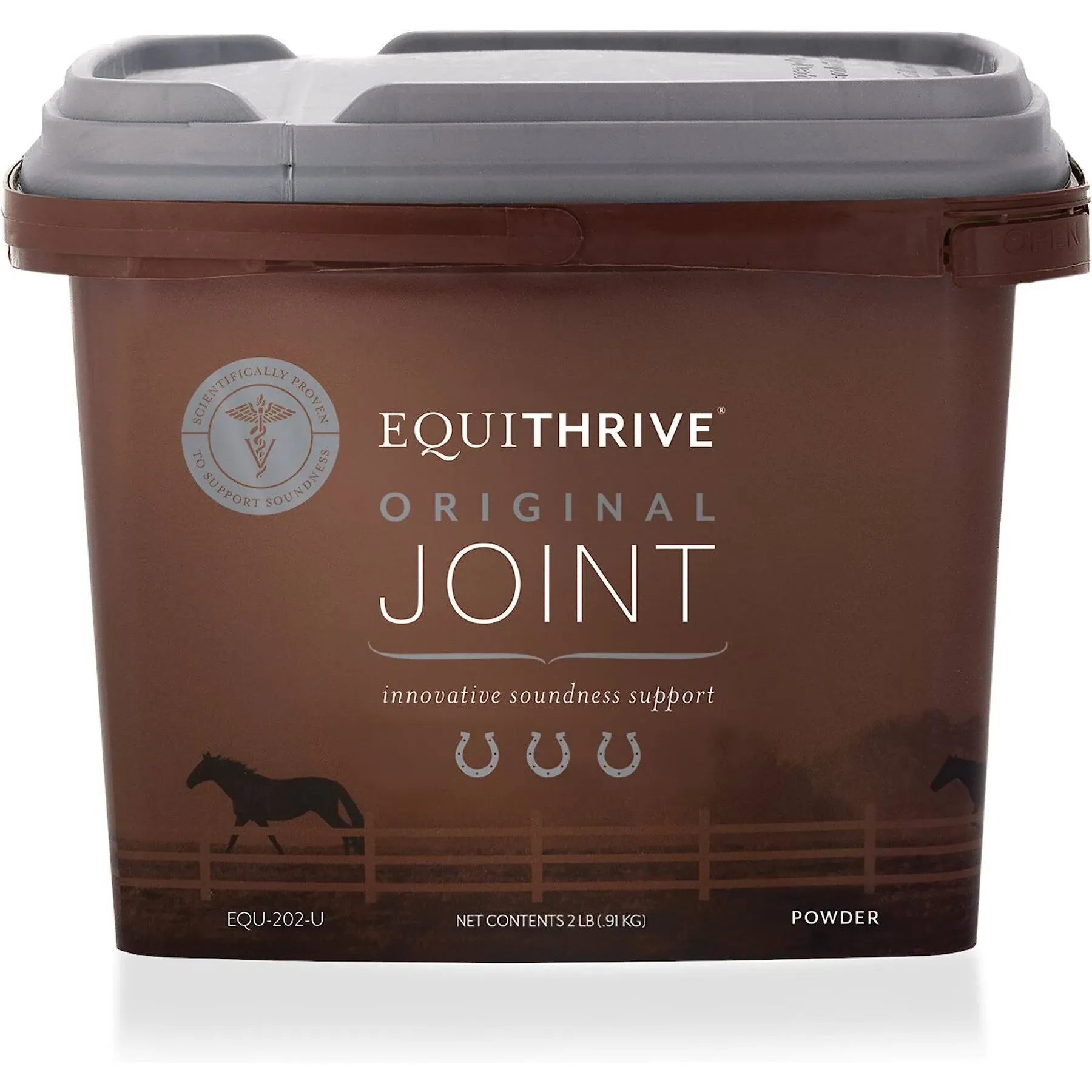 Equithrive Original Joint Supplement Powder with Resveratrol and Hyaluronic Acid for Horses, Equine Care, 2 lbs