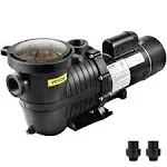 VEVOR Pool Pump 1.5HP 230V, Variable Dual Speed Pumps 1100W for Above Ground Poo