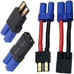 2Pairs RC LiPo Battery Connector Adapter Compatible with for Traxxas Plug to