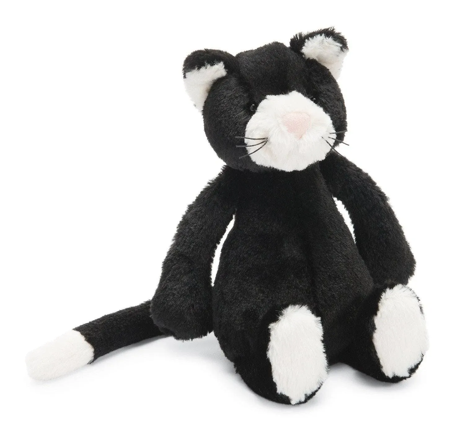 Jellycat Bashful Black & White Cat - Small