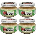 Emperor's Kitchen Organic Chopped Garlic, USDA Certified Organic, Vegan, Ready-to-Use, 4.5 oz Jar (4 pk)