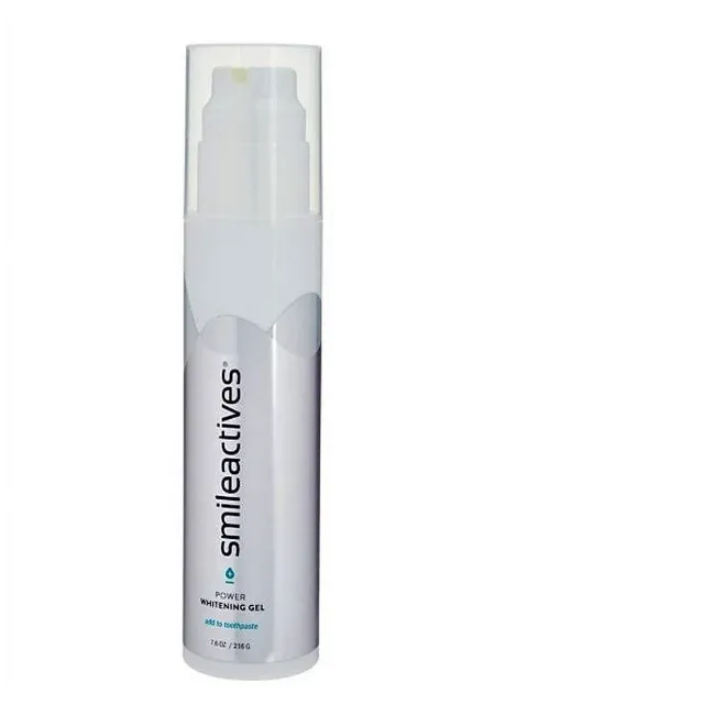 Smileactives Power Whitening Gel (add to toothpaste) Sealed 7.6 oz  SUPERSIZE