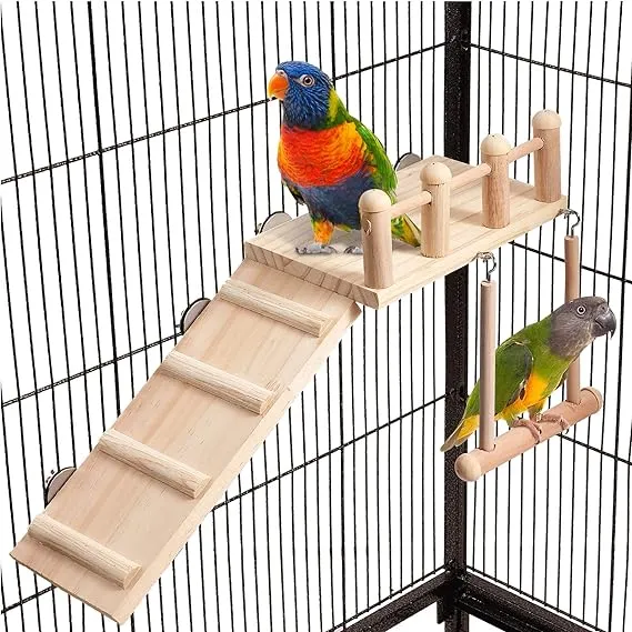 Ladder Platform Bird Swing