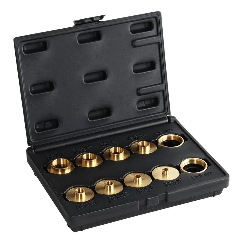 Taytools 10 Piece Set Solid Brass Precision Machined Router Template Bushings Guide Bearings Set RB