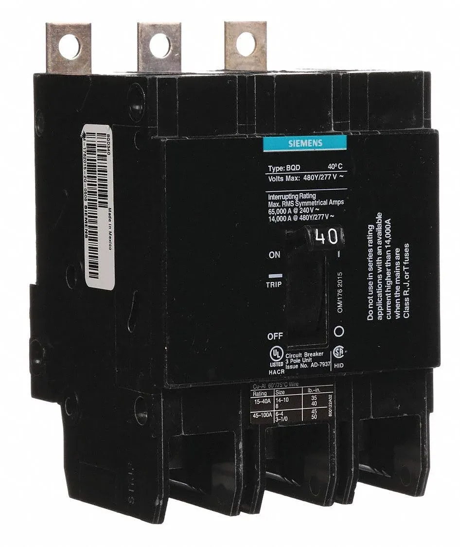 Siemens BQD340 Circuit Breaker