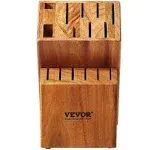 VEVOR Knife Storage Block 15 Slots Acacia Wood Universal Knife Holders Without Knives DLKDJZ15000057OVGV0