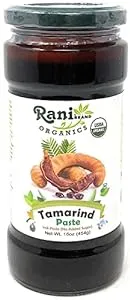 Rani Organic Tamarind Paste (Imli Paste) 16oz (1lb) 454g Glass Jar, No Sugar Added All Natural | Vegan | Gluten Free | No Colors | Non-GMO | Indian