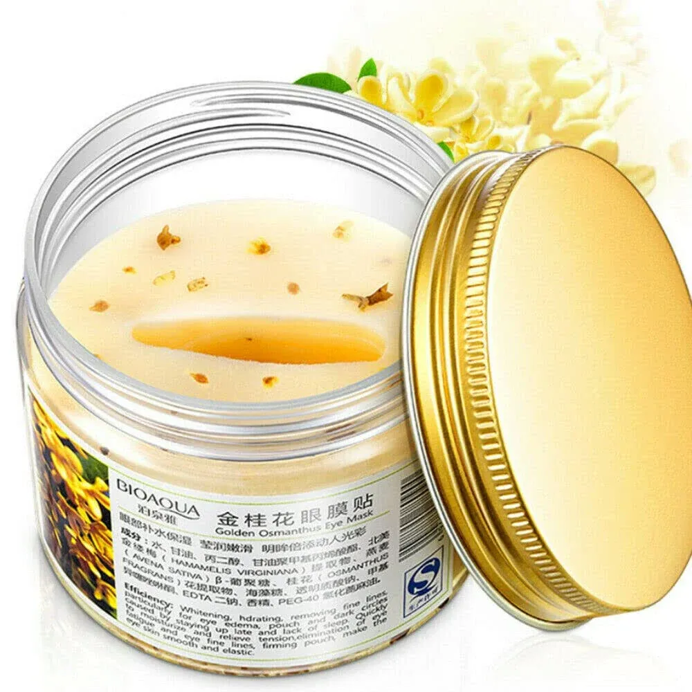 BIOAQUA Gold Osmanthus Eye Mask 80 Pcs Women Collagen Gel Protein Nourish