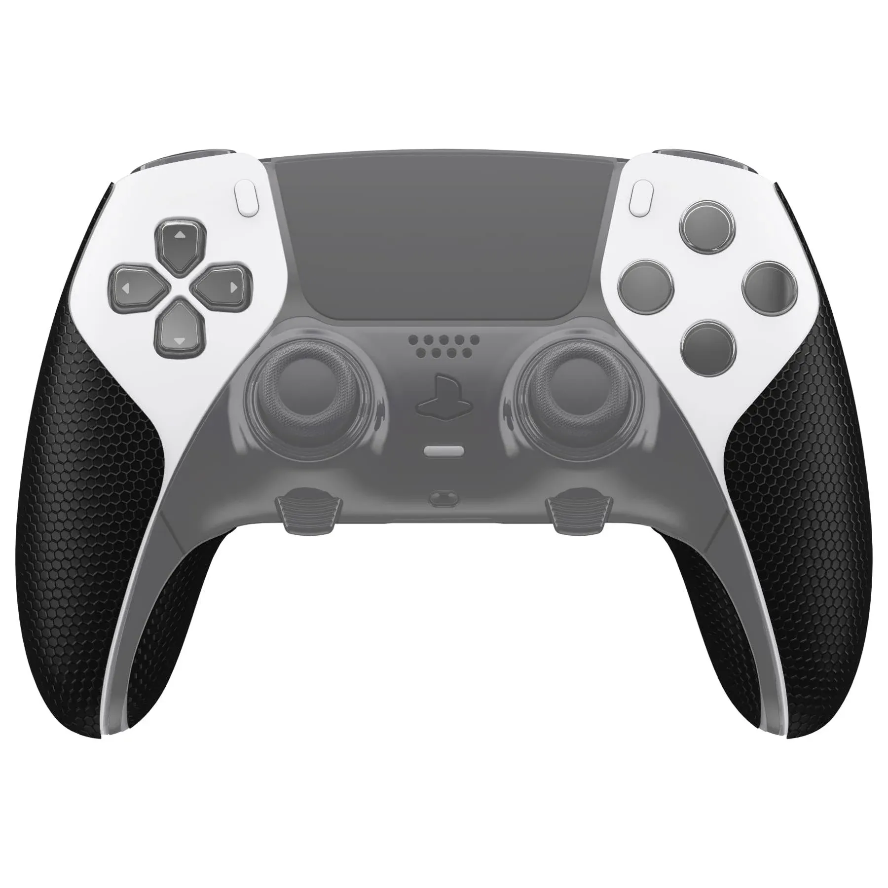 PlayVital PS5 Edge Controller Black Anti-Skid Sweat-Absorbent Controller Grip - Professional Textured