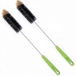 Long Handles Bottle Brush Set, 2 Pack Bendable Cleaning Scrubbing Brush, for Bottles, Cups, Sinks and More