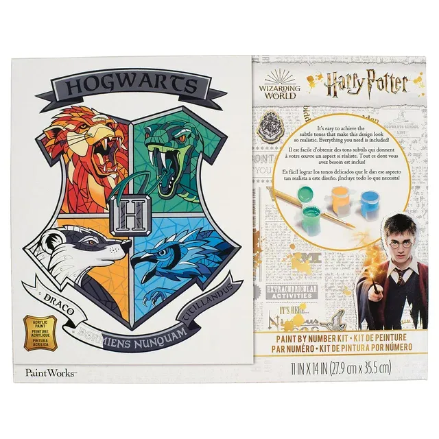 Paint Works Paint by Number Kit 11 inch X14 inch Hogwarts