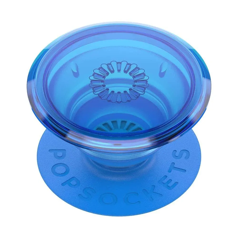 PopSockets - Ultra Blue PopGrip - Translucent Phone Grip