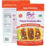 Dojo Fresh Taco Seasoned Plant Protein Mix – Plant Based Meat Alternative for Meatless Tacos Burritos Enchiladas and More - Vegan, Soy Free, Non-GMO