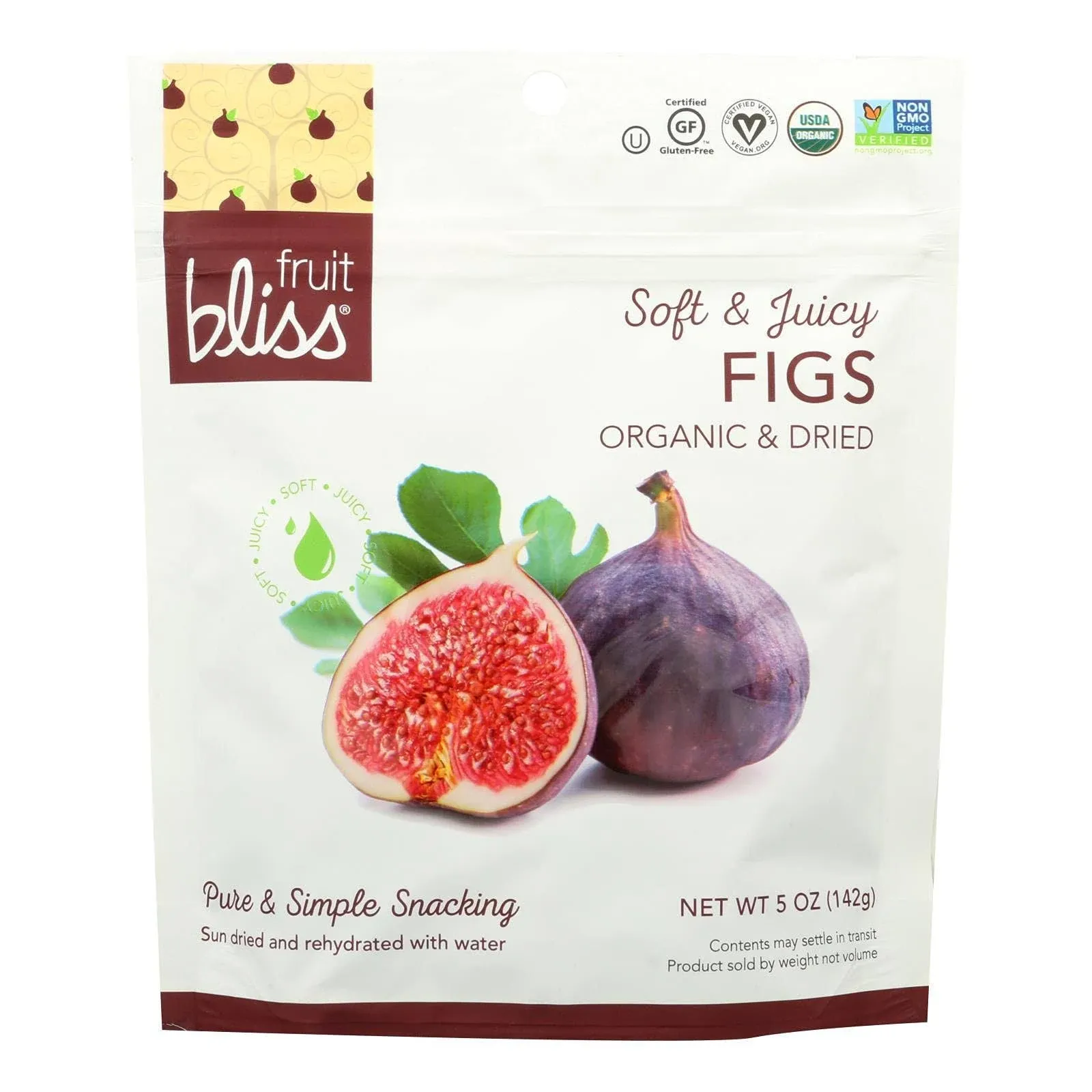 Cozy Farm - Fruit Bliss Organic Turkish Figs: Pack Of 6, 5 Oz. Luscious, Sweet, And Nutrient-Packed