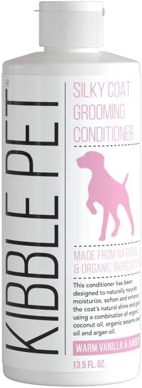 Pet Conditioner, Professional Grooming Wash, Dog Coat Moisturizer & Protector, Vanilla & Amber Scent, Deodorizing Coat for Long Lasting Freshness, Sensitive Skin Safe, Made in The USA, 13.5 oz