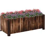 Outsunny 48" x 20" x 18" Wooden Raised Garden Bed