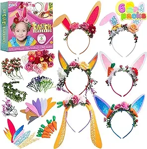 Klever Kits - Easter Rabbit Headband DIY Kit, 6 Pack