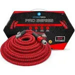 HydroTech 200ft Pro Series 3/4" Expandable Burst Proof Garden Max Flow Hose – Lightweight & Durable – Features Flow-Control Shut-Off & Strain Relief Guard