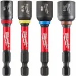 Milwaukee 49-66-4566 Shockwave Impact Duty 2-9/16” Magnetic Nut Driver Set 4pc