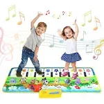 Kidzlane Durable Piano Mat, 10 Selectable Sounds, Play and Record, for Kids 3+, Dance