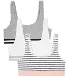 Fruit of the Loom Girls' Cotton Built-up Stretch Sports Bra