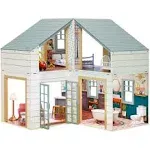 Little Tikes® Real Wood Stack ‘n Style™ Dollhouse with 14 Accessories and Many Combinations to Customize, Personalize, Dream, Design and Build and Play with Any 12-Inch Dolls