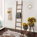 Black Wood Decorative Ladder