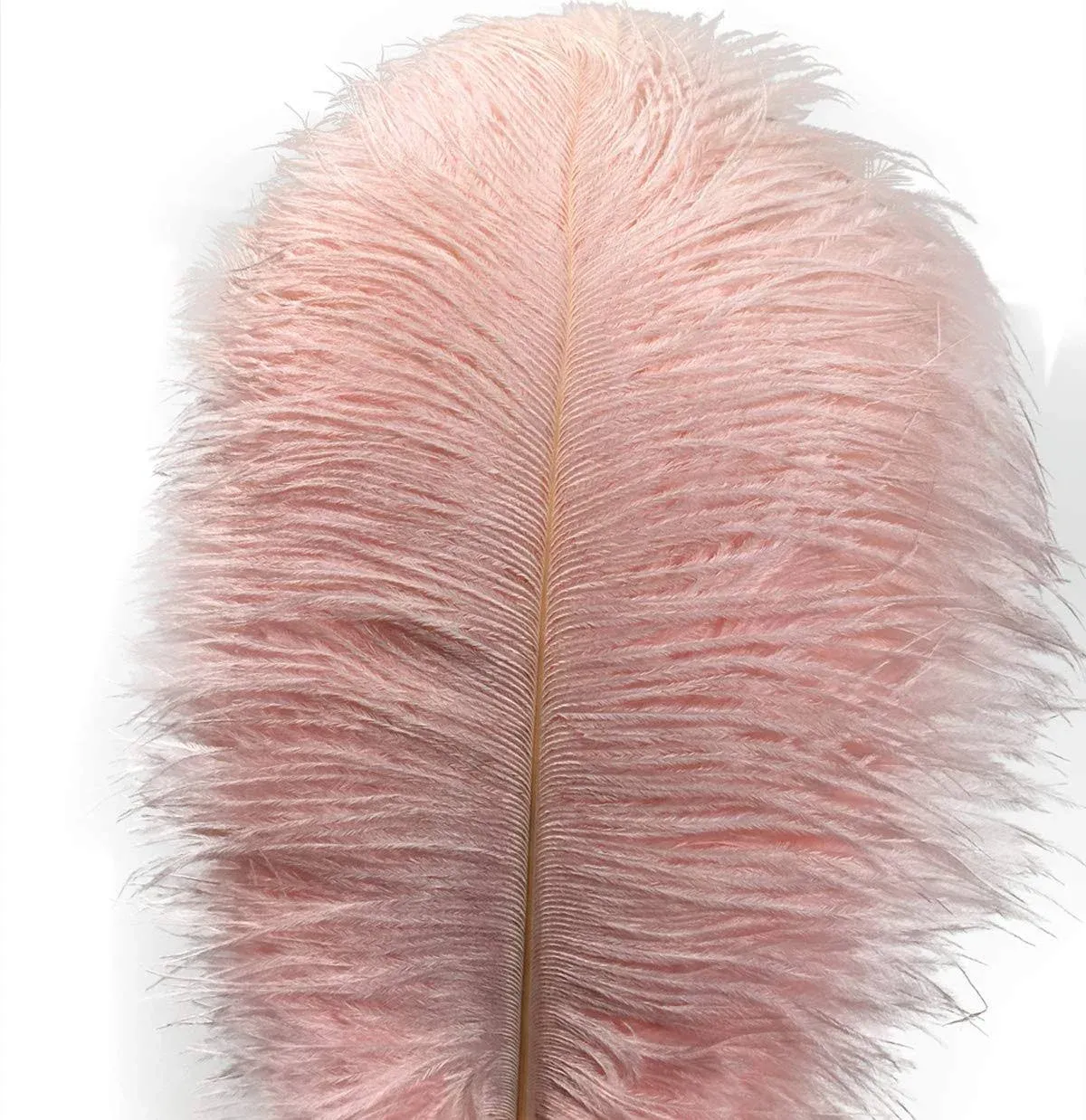 Lampu 10pcs Ostrich Feathers 12-14 inch(30-35cm) Plume Home Wedding Decoration（light pink）