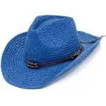 Old Stone Straw Cowboy Cowgirl Hat for Men/Women unisex Summer Winter Wide Brim Sun Hat Dallas Western Style for Safari Fishing Beach Golf Hiking