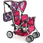 My First Twin Doll Stroller - Double Umbrella Stroller - Baby Doll Accessories