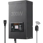 VEVOR 300W Low Voltage Landscape Transformer with Timer and Photocell Sensor