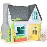 Honey Bee Acres Sunflower Country Cottage Dollhouse Playset, 17 Pieces, NEW