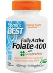 "Doctor's Best Fully Active Folate 400 with Quatrefolic - 90 Veg Capsules"