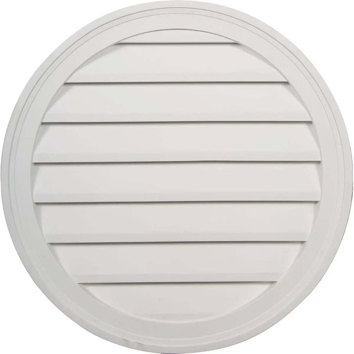 Ekena Millwork GVRO24D 24 in. W x 24 in. H Round Gable Vent Louver, Decorative