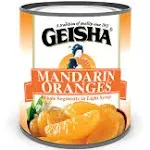 GEISHA Mandarin Oranges in Lite Syrup 11 OZ. (Pack of 24), Mandarin Orange | Kosher Certified － No Saturate & Trans Fat － Gluten Free